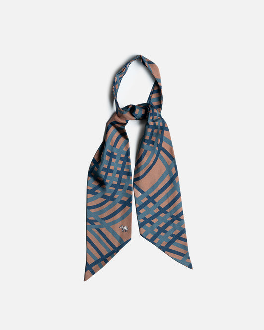 YK Brown/Blue/Navy Scarf FW24