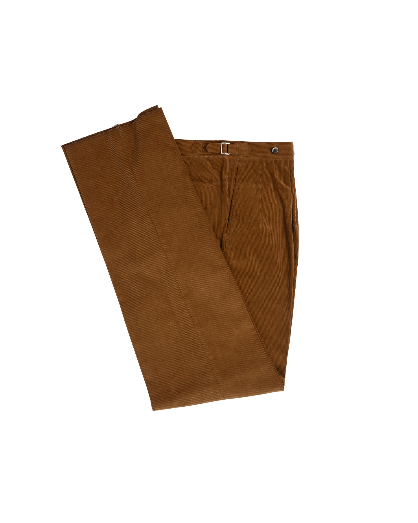 The Decorum Grant Trousers in Brown Cotton Corduroy