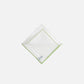 Simonnot Godard White/Light Green Pocket Square