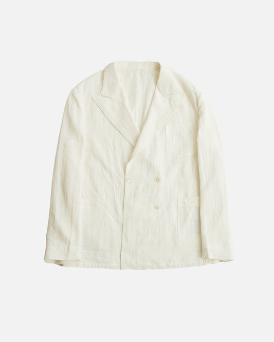 YK White Unconstructed Jacket