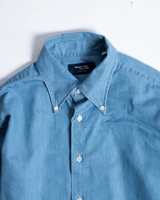 Kamakura Firenze Light Blue Denim Shirt