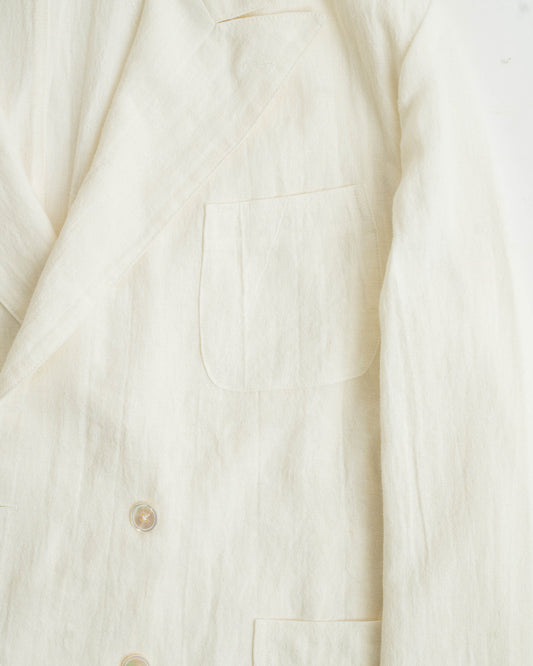 YK White Unconstructed Jacket