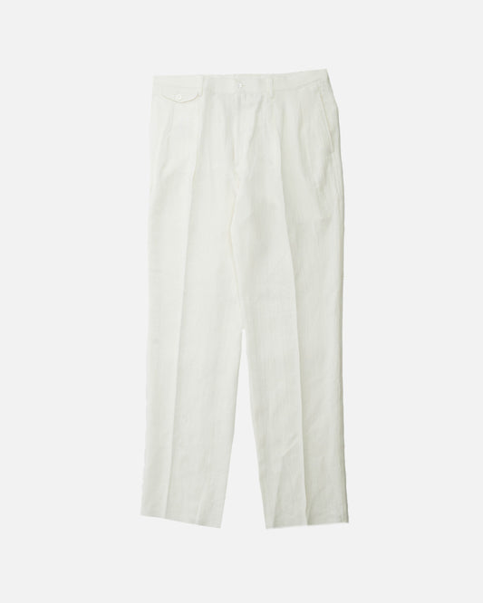 YK White Wide Trousers