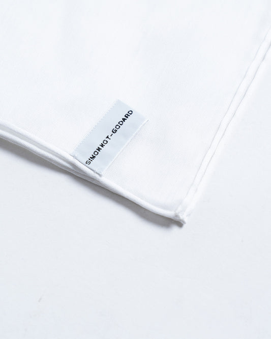 Simonnot Godard Béthune White Pocket Square