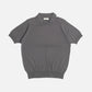 R.C.T. Knit Skipper Polo - Charcoal