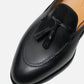 J.M. Weston Tassel Loafer Black Box Calf D Width (New)