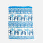 Calabrese Elephant Scarf - White/Blue