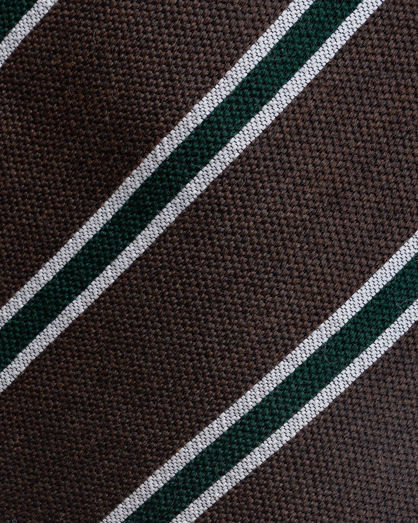 Bigi Cravatte Brown/Green Wool Striped Tie