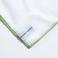 Simonnot Godard White/Green Pocket Square