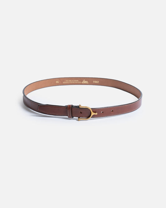 Tory Leather 1" Spur Buckle Belt 2351 Oak Bark