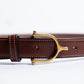 Tory Leather 1" Spur Buckle Belt 2351 Oak Bark
