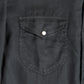 Wythe New York Tencel Gabardine Pearlsnap Shirt - Faded Black