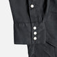 Wythe New York Tencel Gabardine Pearlsnap Shirt - Faded Black