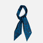 YK Blue/Black Printed Scarf FW24