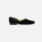 Bowhill and Elliott Black Suede Grecian Slippers