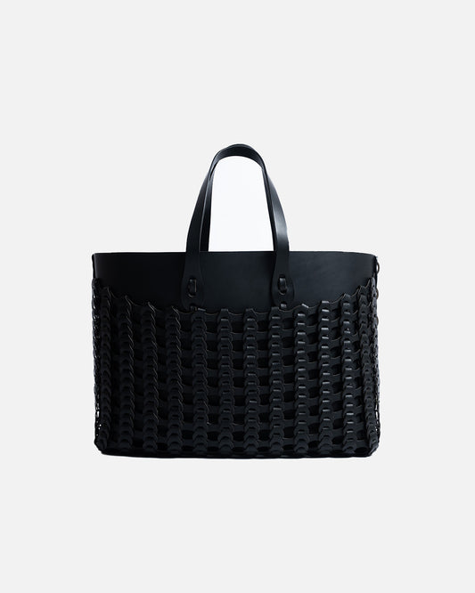 Il micio Black Vachetta Pescatore Tote Bag (NB-1)