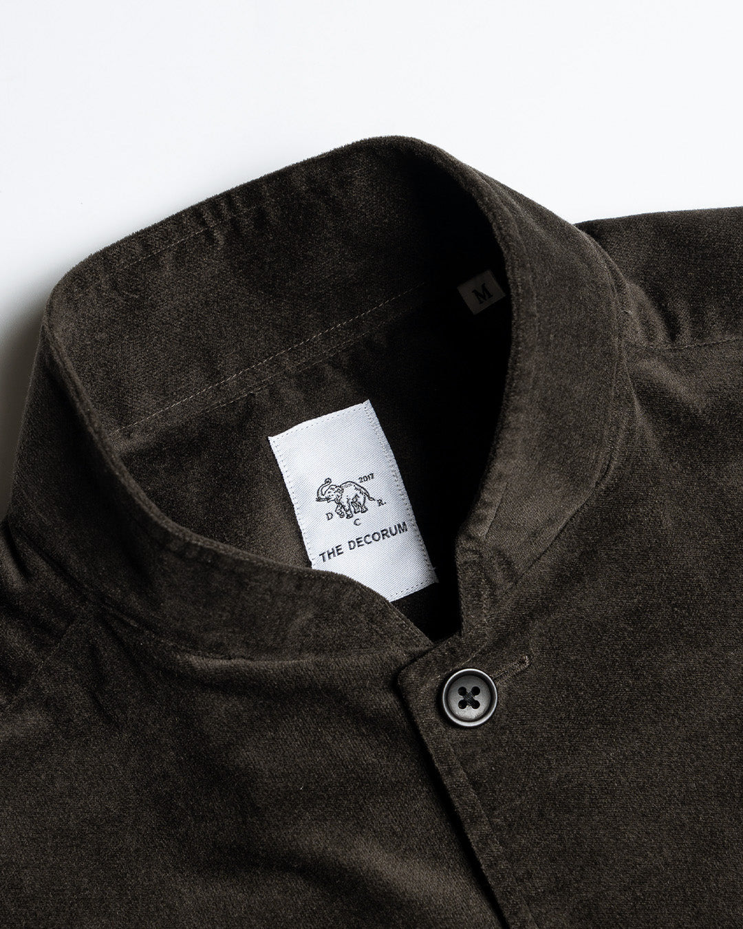 YK Dark Brown Stand Collar Work Jacket FW24