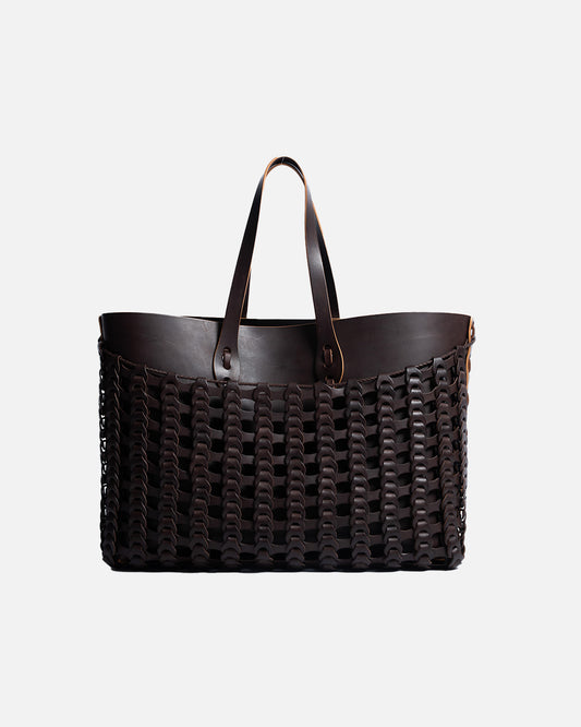 Il micio Dark Brown Vachetta Pescatore Tote Bag Dark Brown (NB-1)
