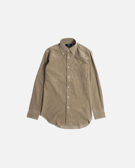 Kamakura Taupe Corduroy Button Down Shirt