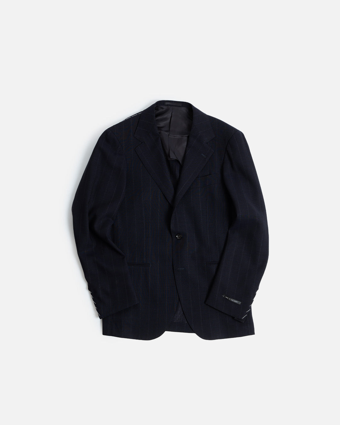 Ring Jacket Navy Stripe Suit