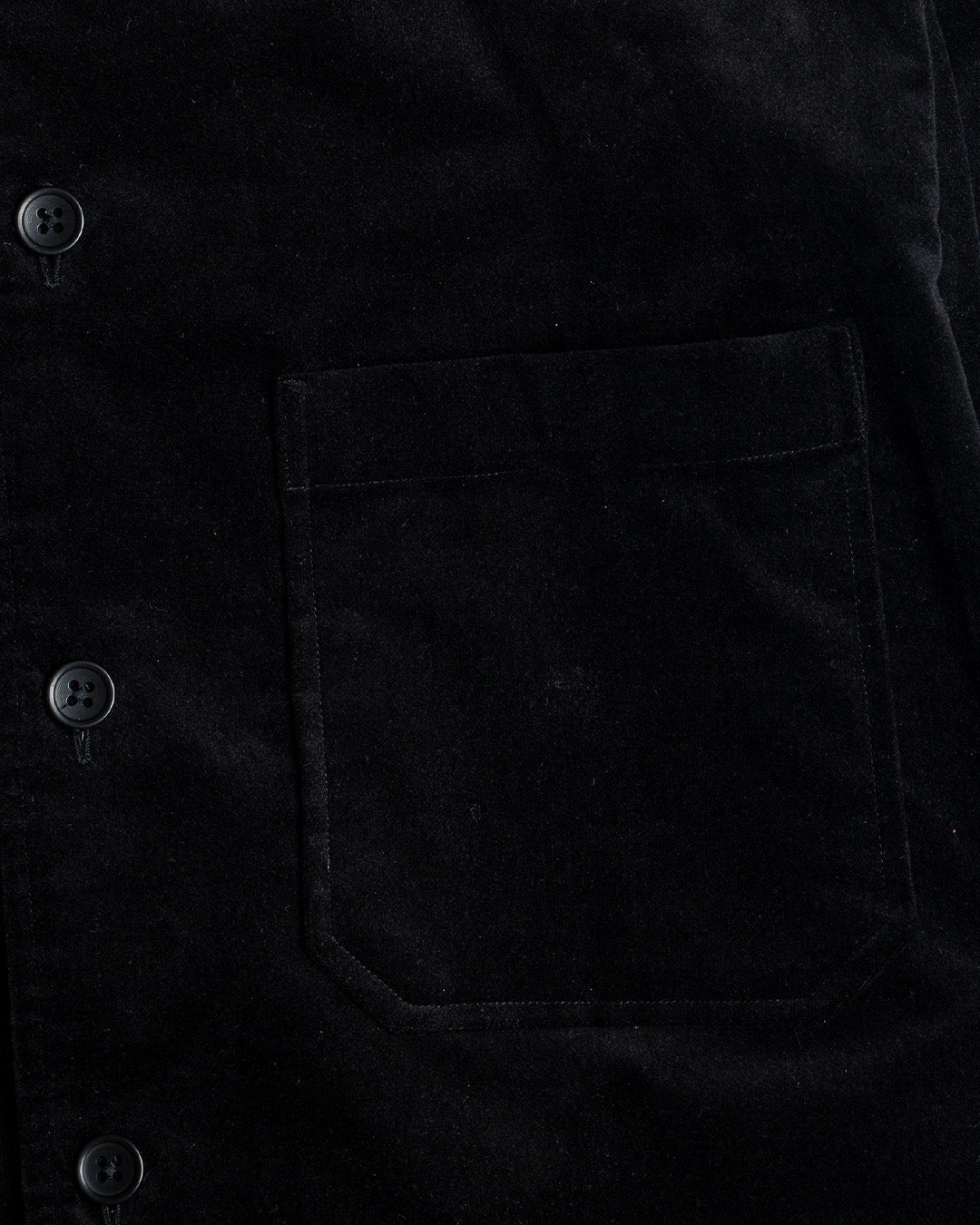 YK Black Stand Collar Work Jacket FW24