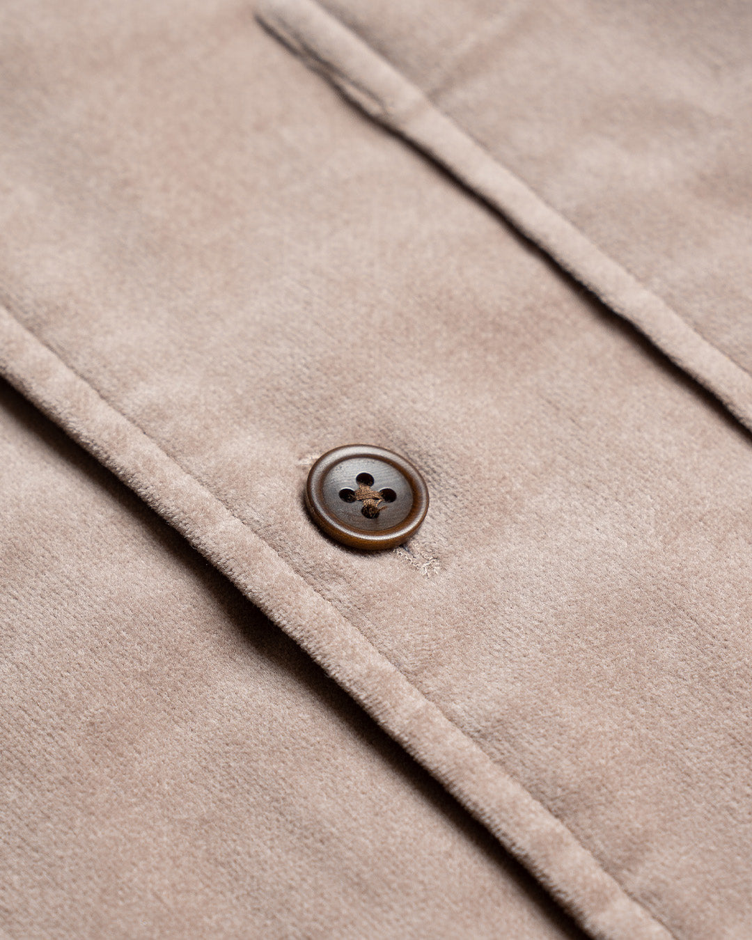 YK Taupe Stand Collar Work Jacket FW24