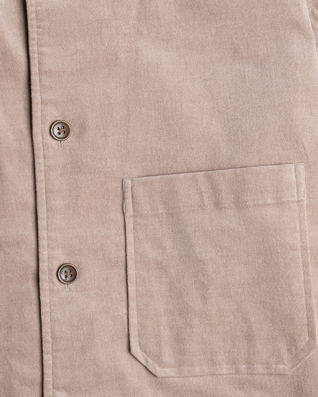 YK Taupe Stand Collar Work Jacket FW24