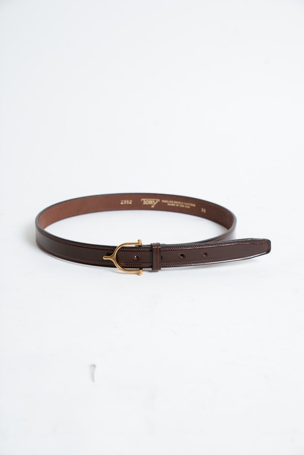 Tory Leather 1" Spur Buckle Belt 2352 Havana