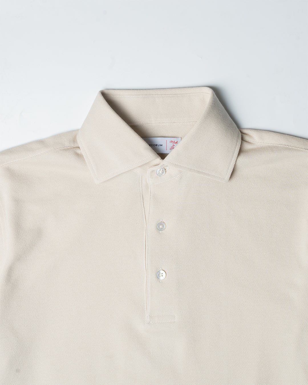 The Decorum Short Sleeve Polo Shirt - Beige