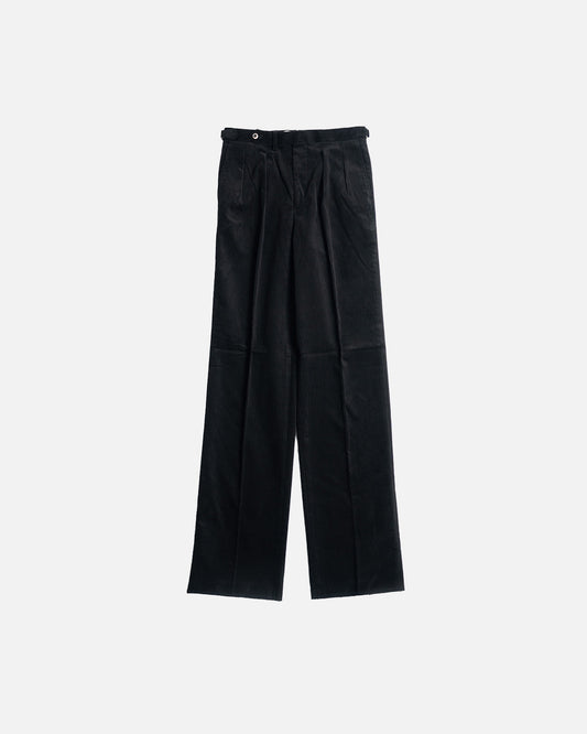 The Decorum Grant Trousers in Black Cotton Corduroy