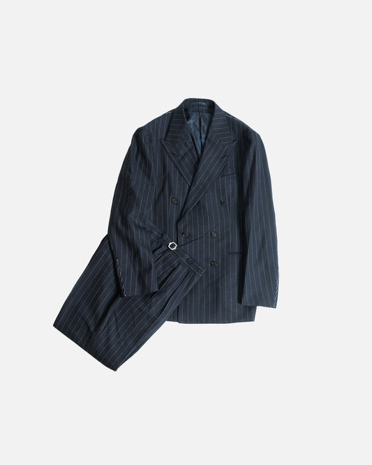 Casa Del Sarto Navy Stripe Double Breasted Suits