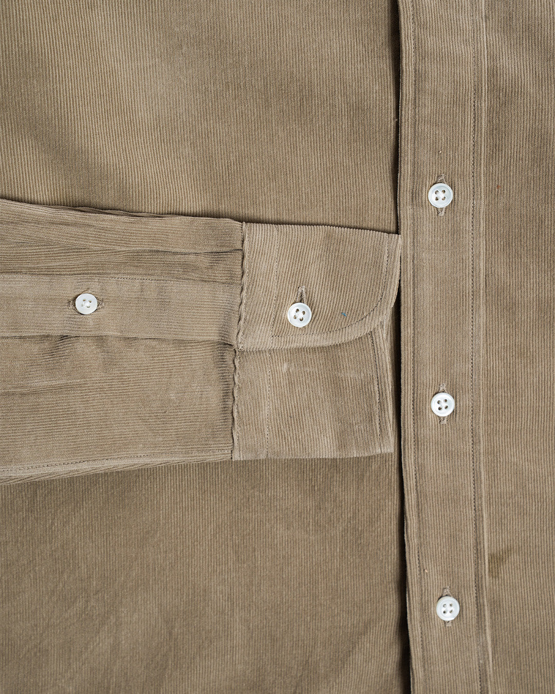 Kamakura Taupe Corduroy Button Down Shirt