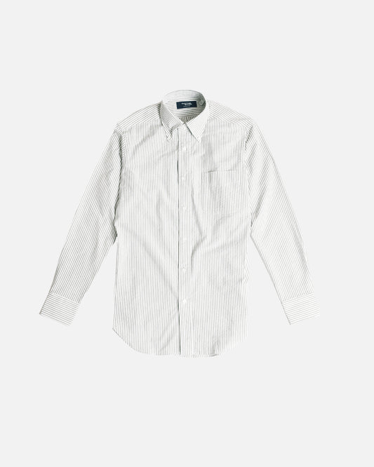 Kamakura Green Stripe Seersucker Shirt