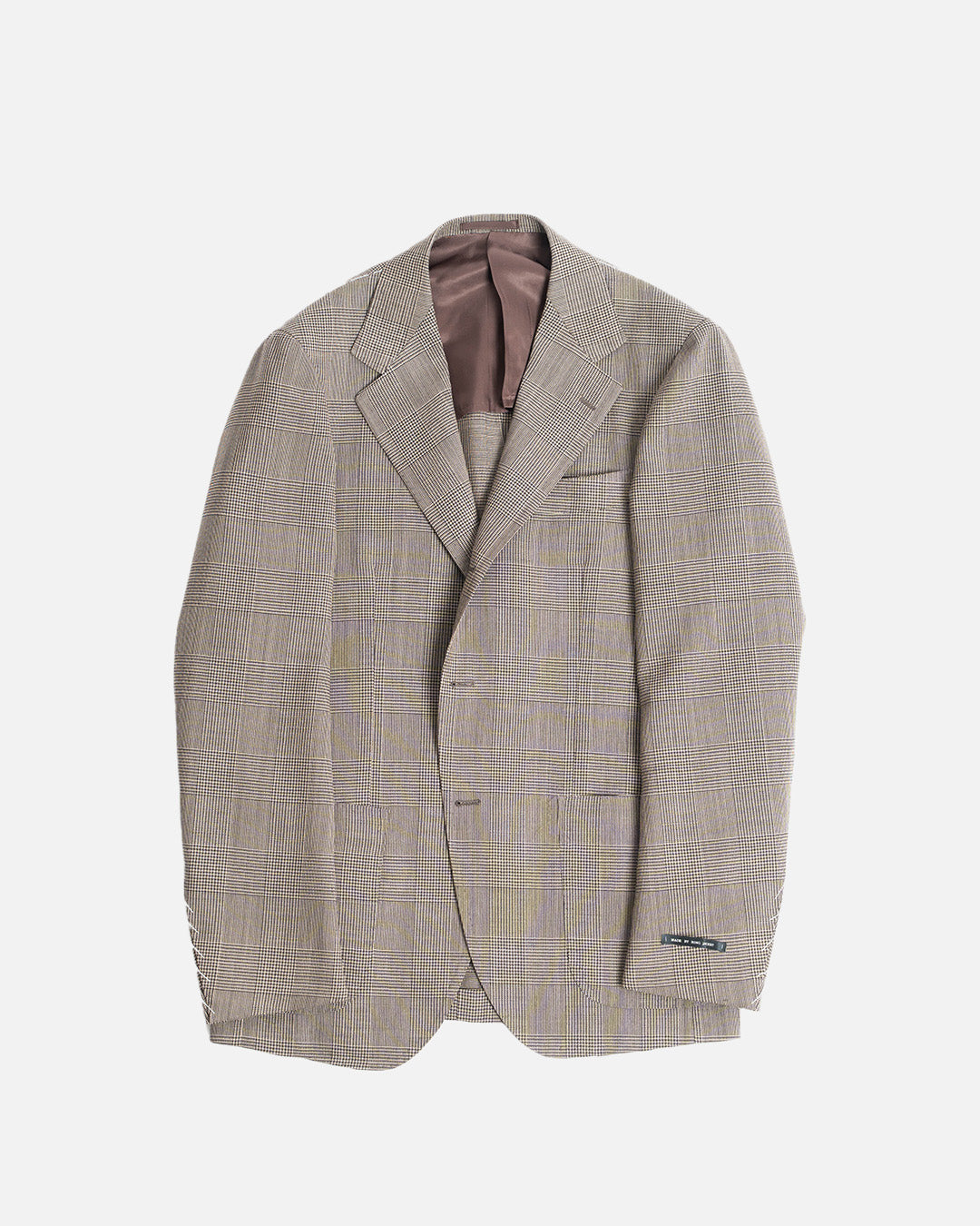 Ring Jacket Brown Glen Check Jacket SS25