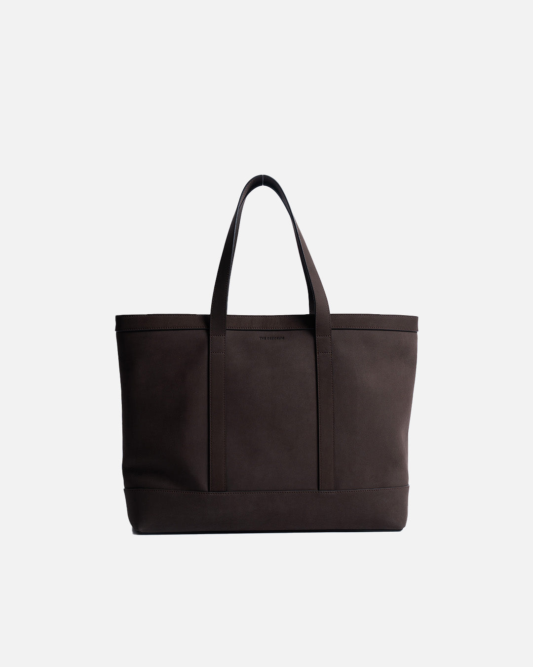 Dark Brown Nubuck - The Decorum Tote Bag
