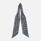 YK Navy White Chain Scarf