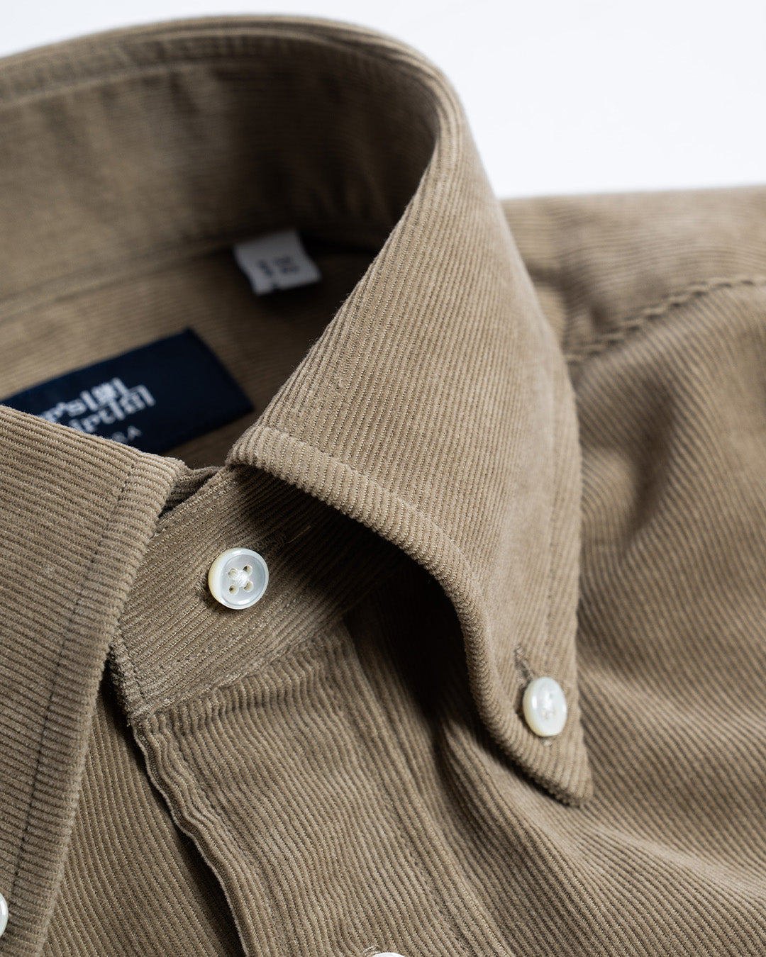 Kamakura Taupe Corduroy Button Down Shirt