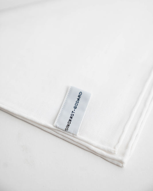 Simonnot Godard White/White Handkerchief