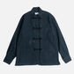 YK Navy / Green Mandarin Over Shirt