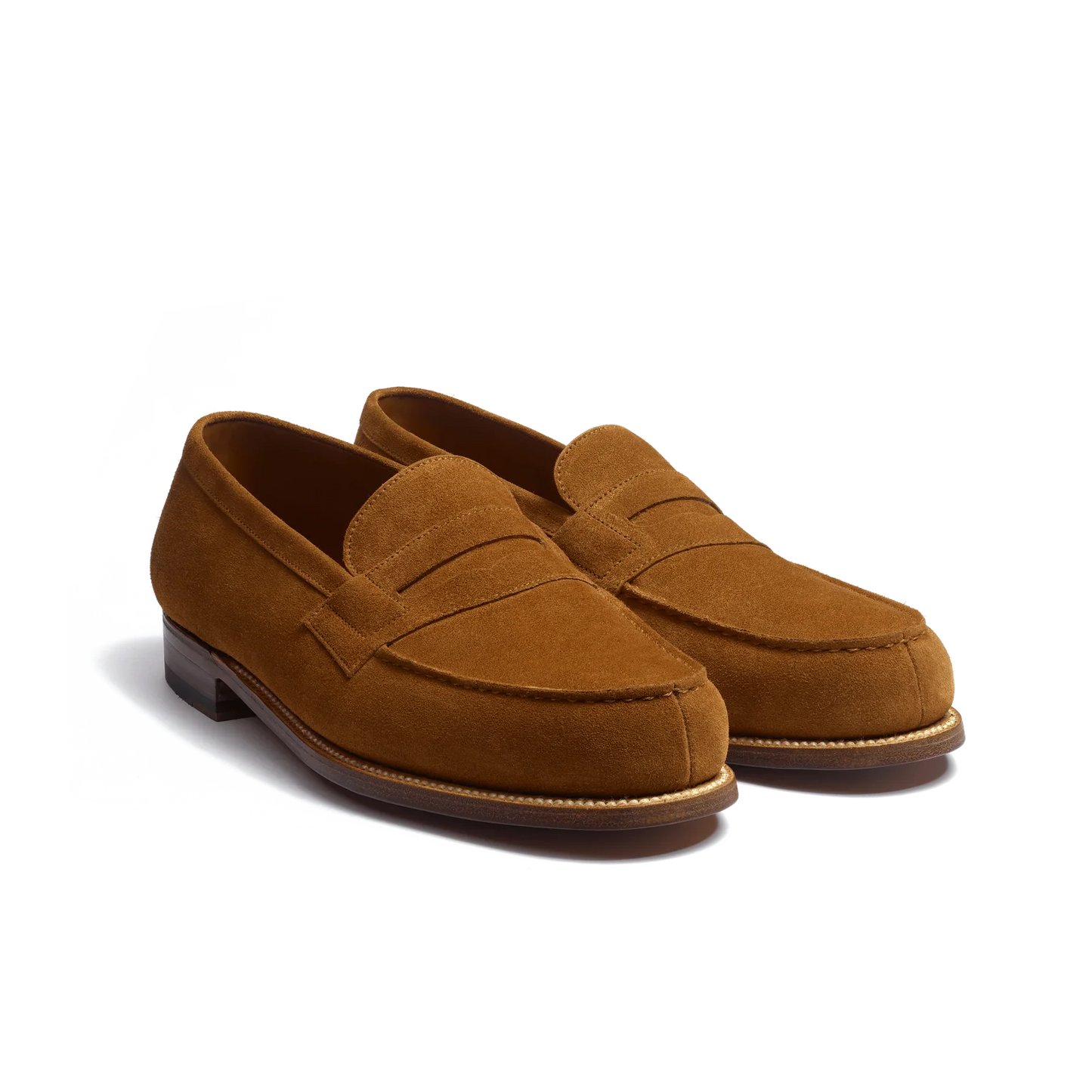 J.M. Weston 180 Loafer Beachnut Suede D Width