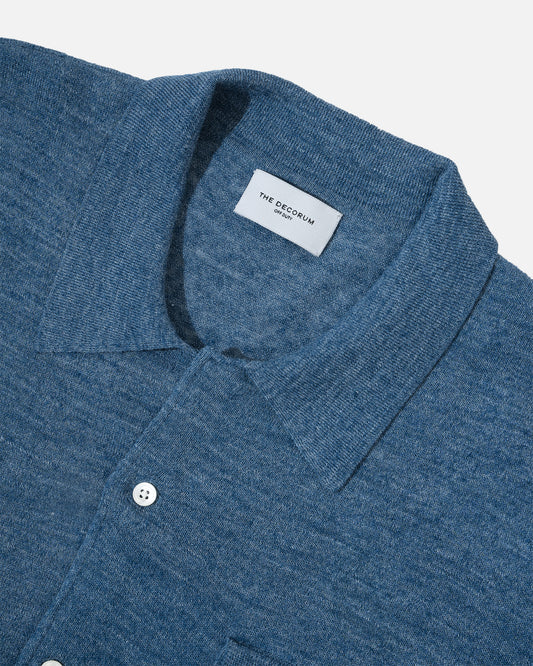 The Decorum Vice Knit Shirt Cobalt
