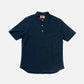 The Decorum Mandarin Collar Polo Shirt - Navy