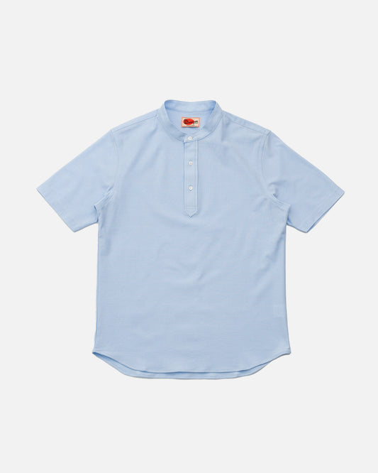 The Decorum Mandarin Collar Shirt - Light Blue