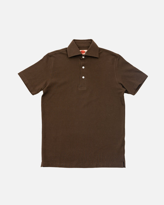 The Decorum Short Sleeve Polo Shirt - Brown