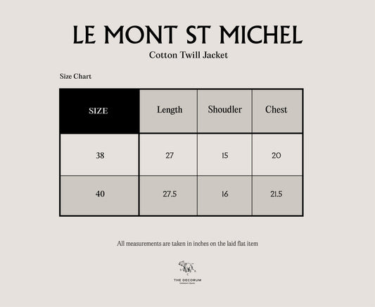 Le Mont Saint Michel Black Washed Cotton Twill Work Jacket