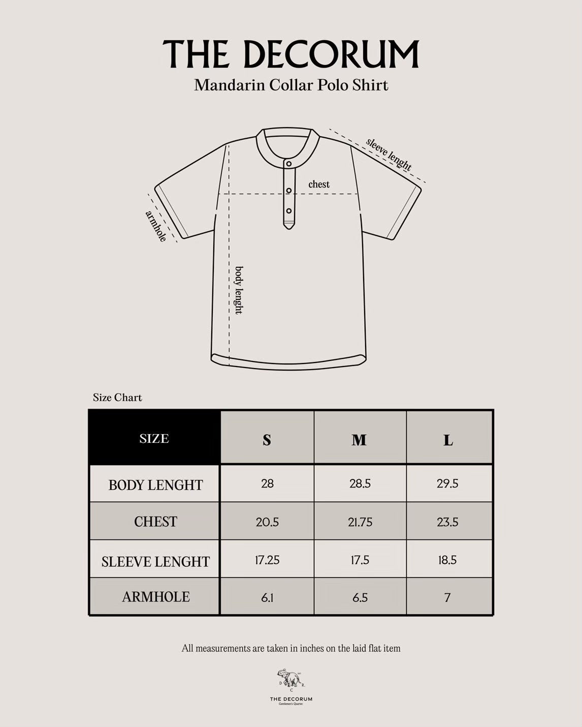 The Decorum Mandarin Collar Polo Shirt - Brown