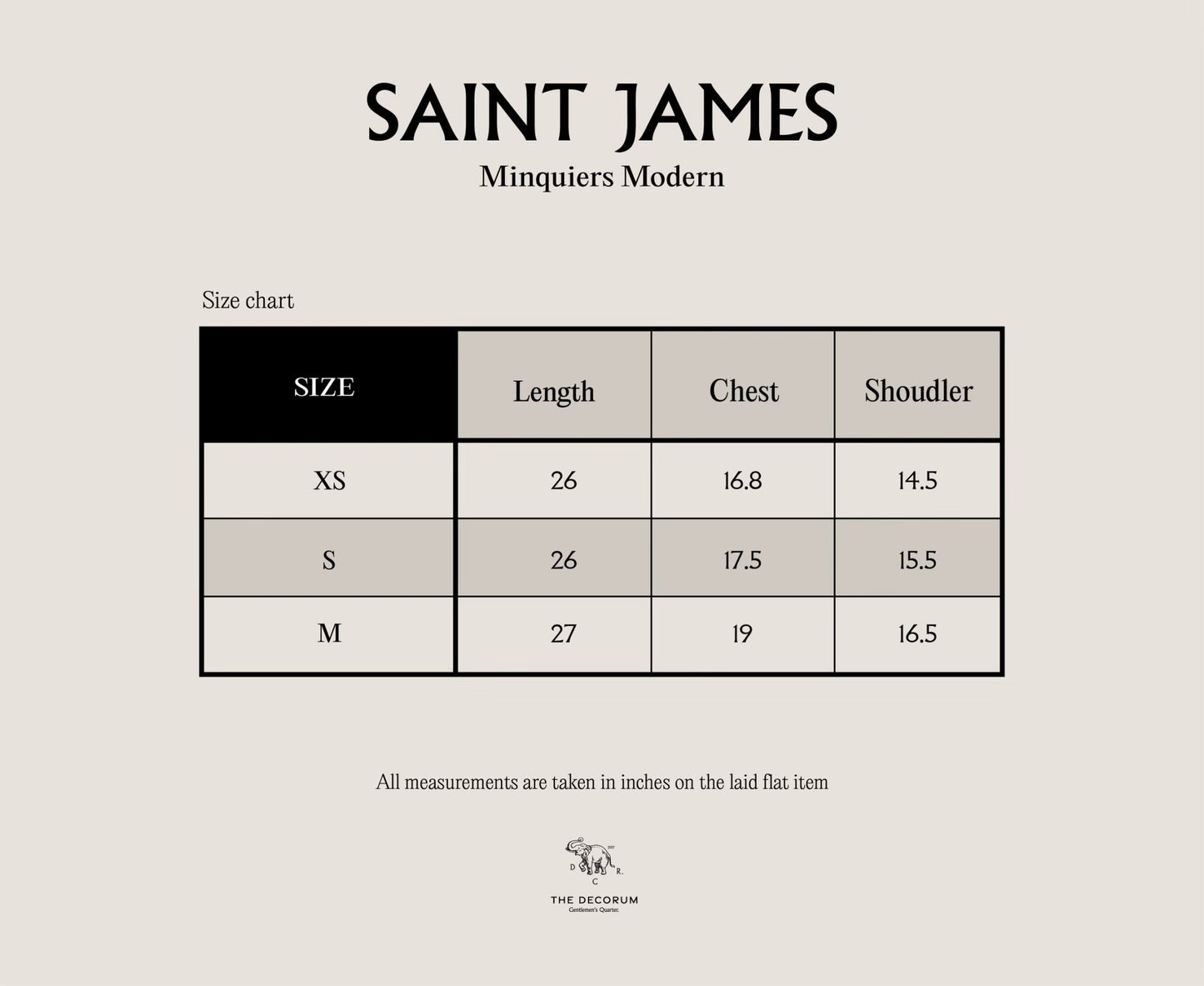 Saint James Minquiers Modern in Navy/White