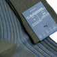 Bresciani 194 Verde sc-elettrico Ribbed Over The Calf Cotton socks