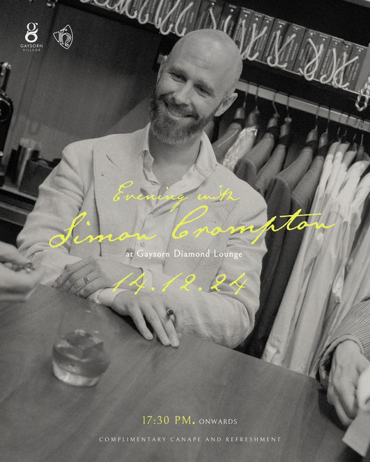 Evening with Simon Crompton (Permanent Style), Gaysorn Diamond Lounge, 14 December 2024