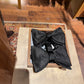 La Bowtique Bowties Black Silk Satin Bowtie